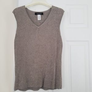 Two for one Grey sweater and top, matching set.